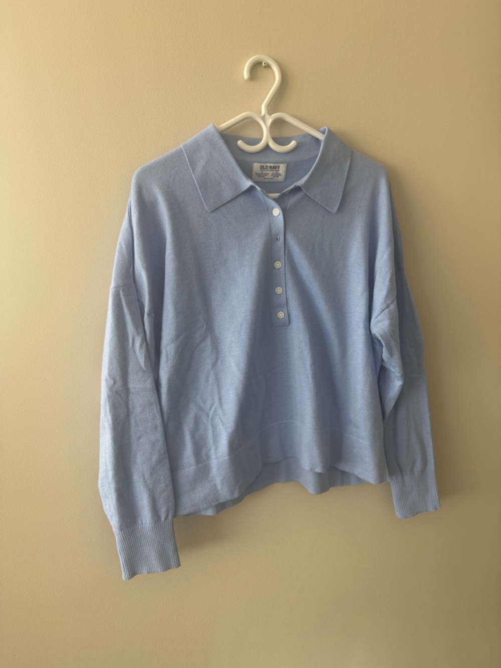 Old Navy Light Blue Polo Sweatshirt